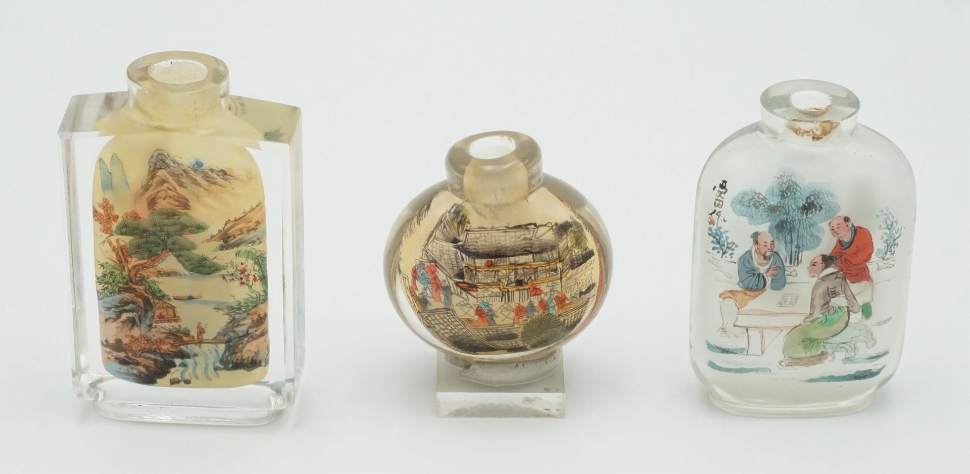 Drei Snuff Bottles, China - Bild 2 aus 2