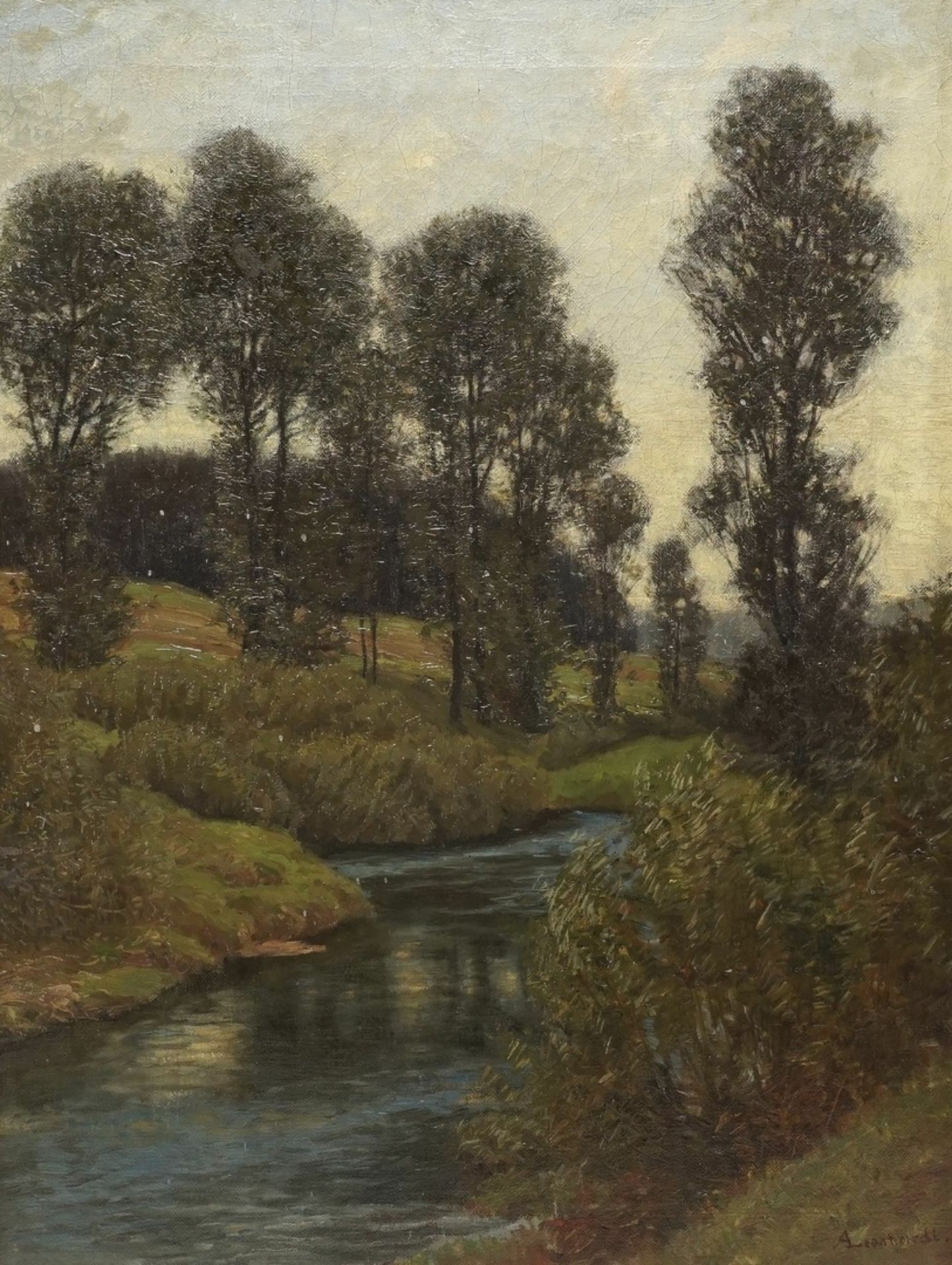 August Leonhardi, "Erlen am Bach"