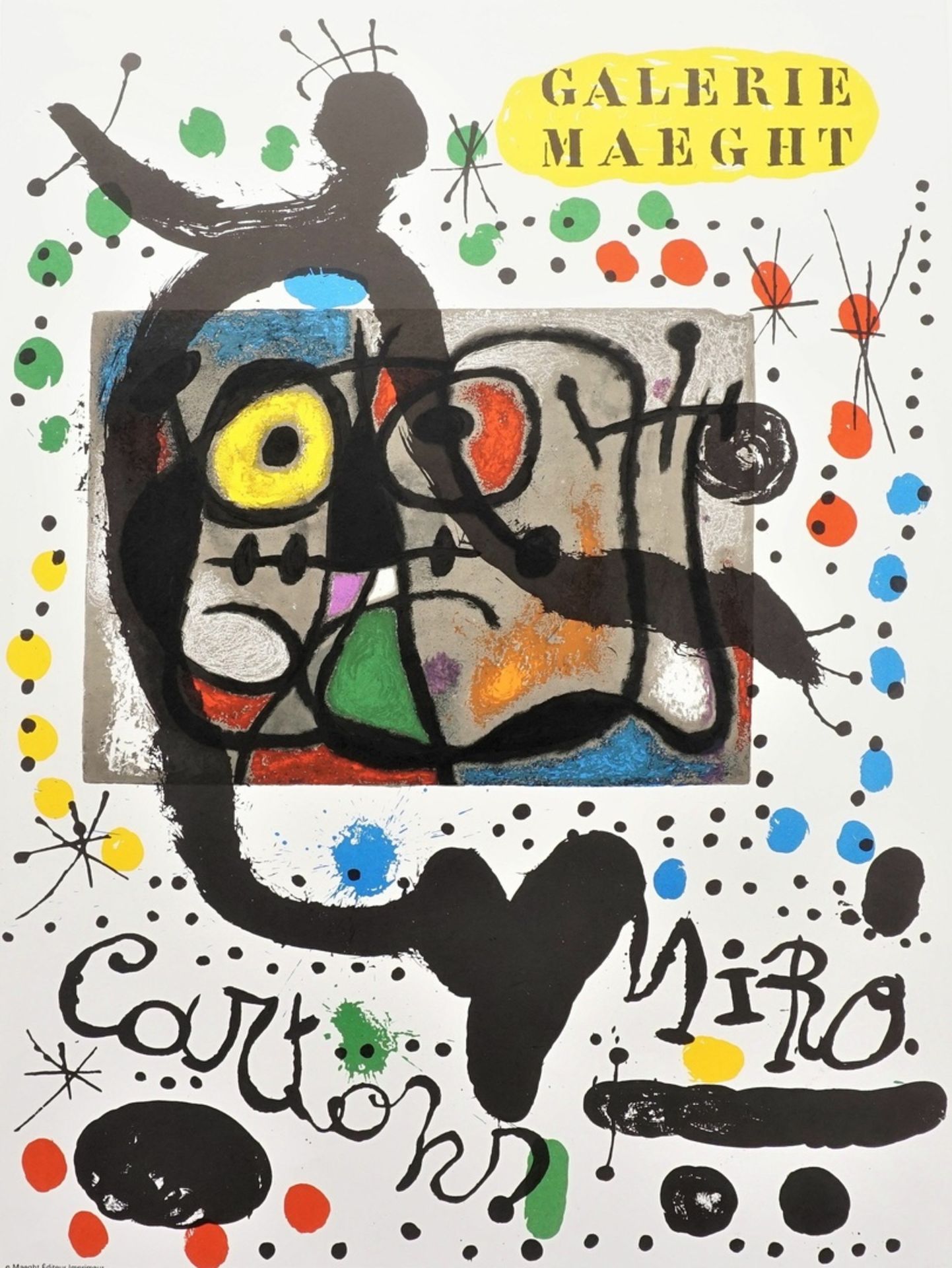 Joan Miró, "Cartons. Galerie Maeght" (Plakat)