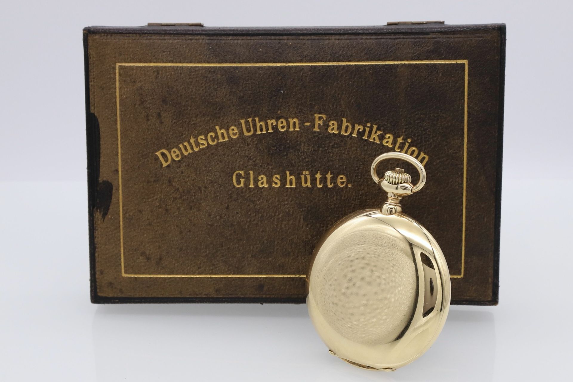 A. Lange & Söhne Savonette Taschenuhr im Etui, um 1930 - Bild 3 aus 6