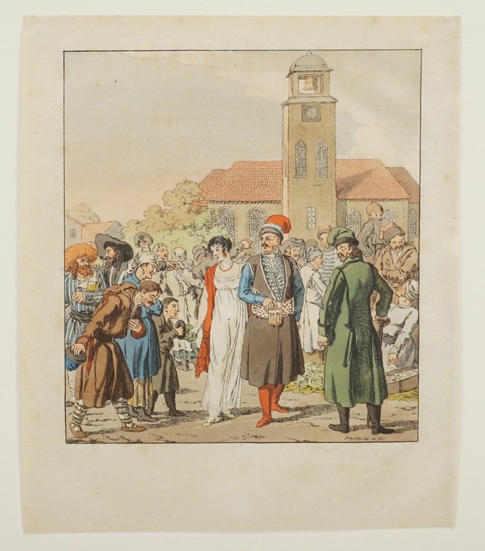 Christian Gottfried Heinrich Geißler, Die Herren auf dem Markt - Bild 3 aus 3