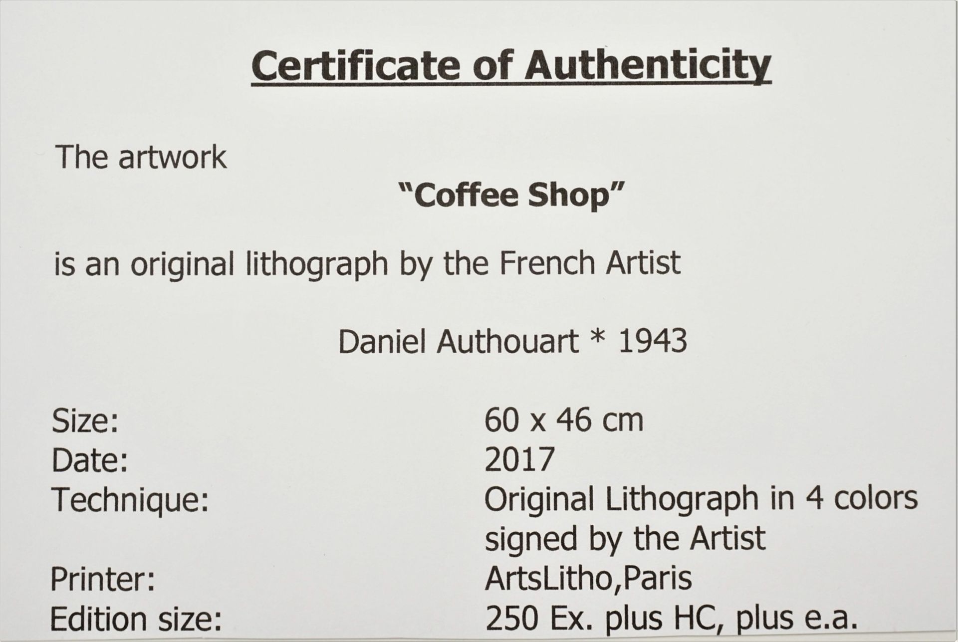 Daniel Authouart, "Coffee Shop" - Bild 6 aus 6