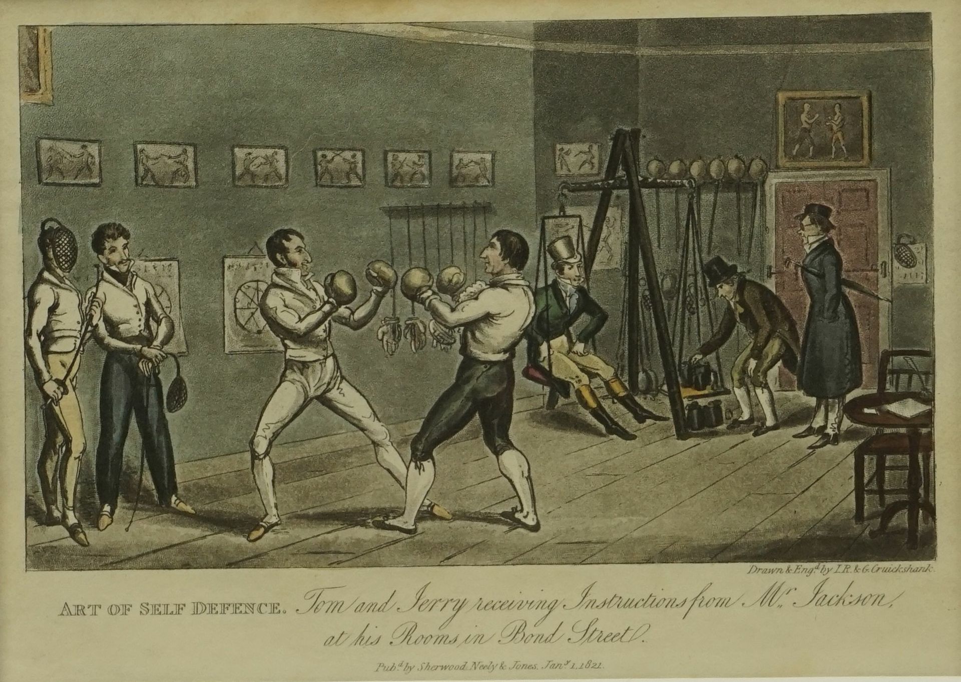 Isaak & George Cruikshank, "Art of Self Defense" (Die Kunst der Selbst-Verteidigung)