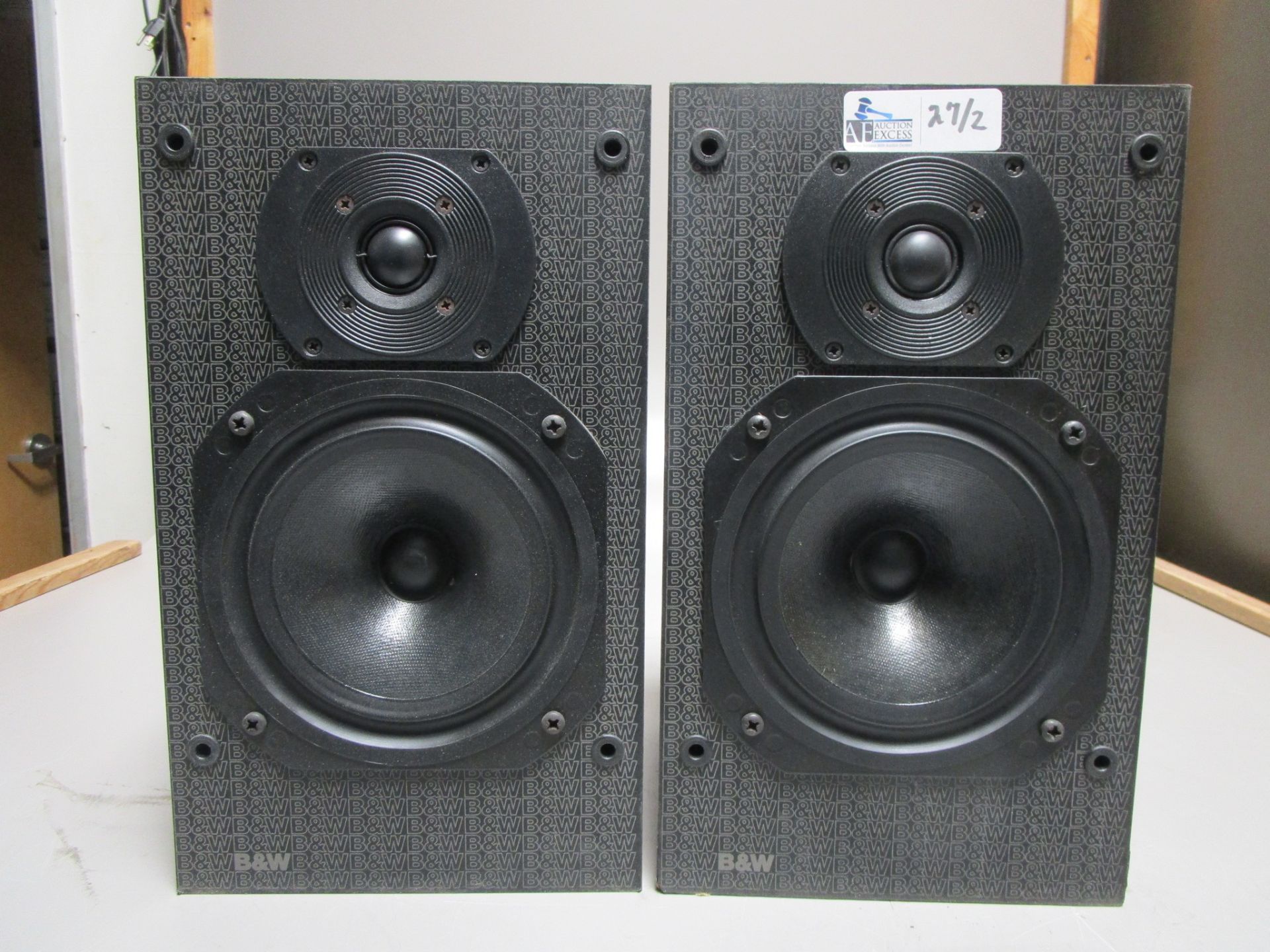 LOT OF 2 B&W SPEAKERS