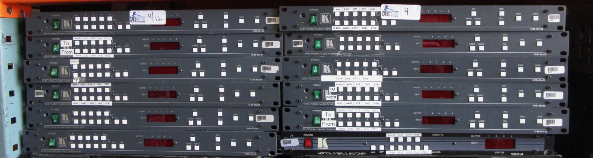 LOT OF 12 KRAMER SWITCHERS