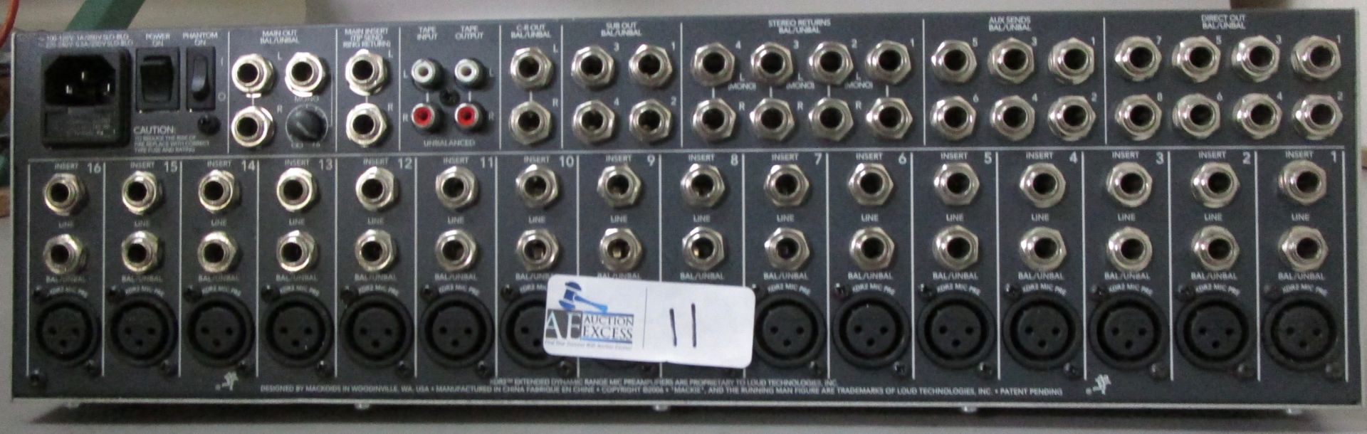 LOT OF 2 MACKIE SOUNDBOARD 1604 VLZ3 - Image 4 of 4