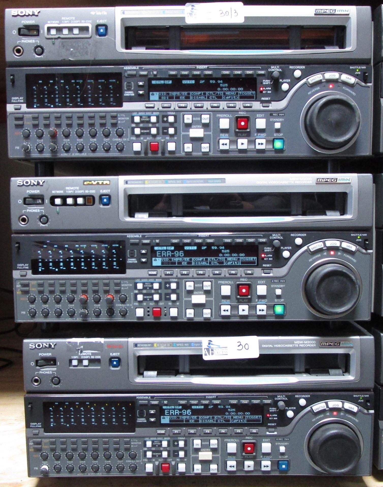LOT OF 3 SONY MSW-M2000