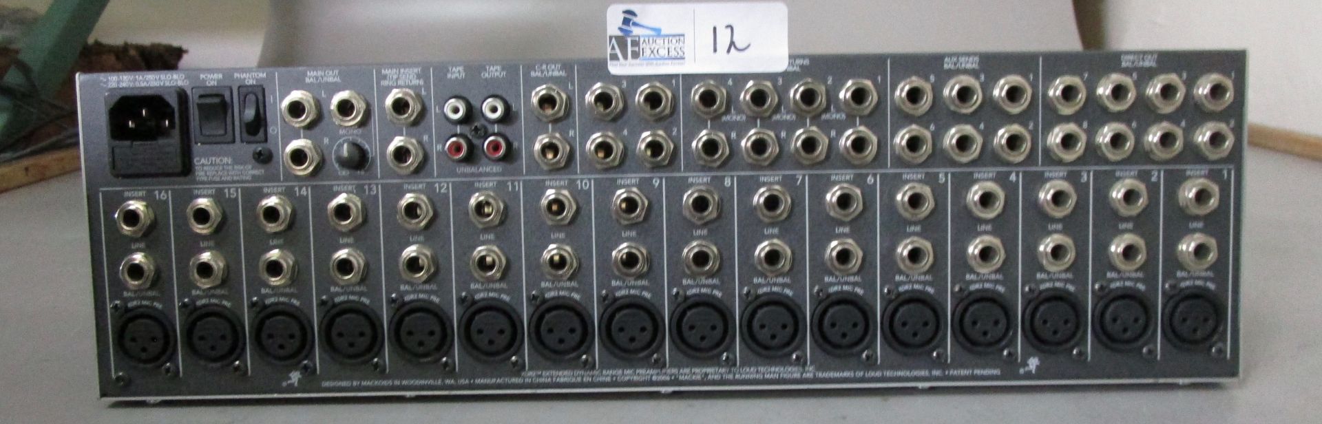 LOT OF 2 MACKIE SOUNDBOARD 1604 VLZ3 - Image 4 of 4