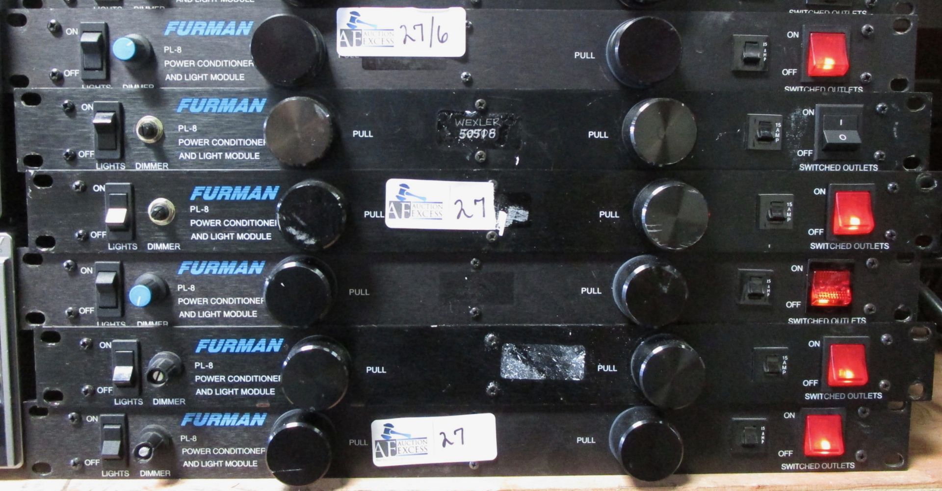 LOT OF 6 FURMAN PL-8 POWER CONDITIONER