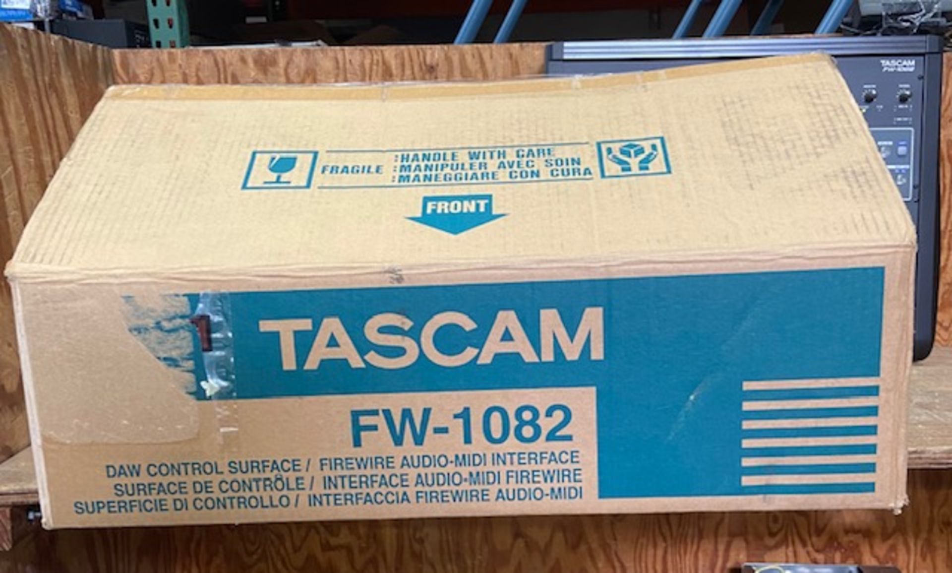 TASCAM FW-1082 DUAL CONTROL SURFACE IN ORIGINAL BOX NO PS - Image 2 of 2