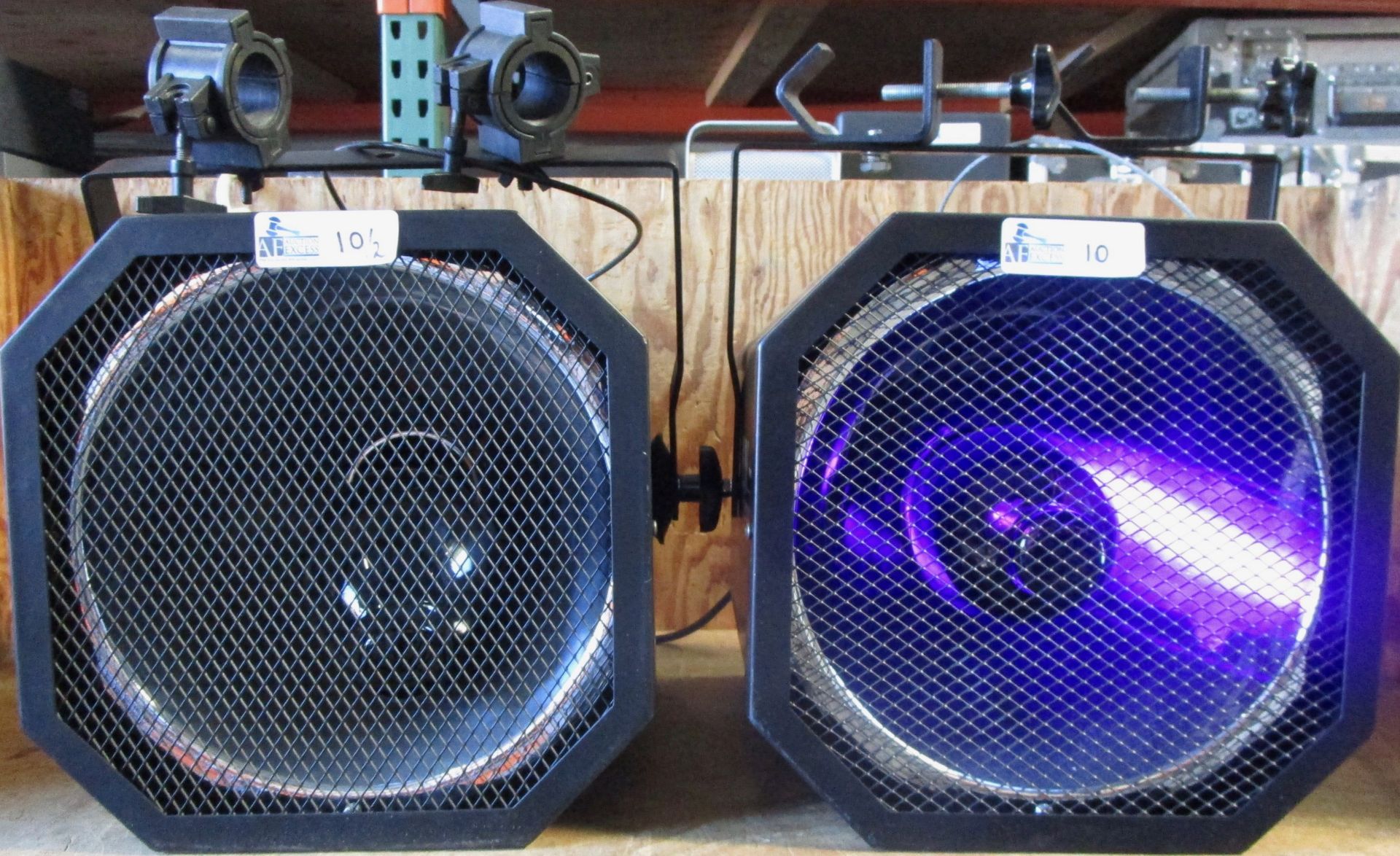 LOT OF 2 AMERICAN DJ UV CANON