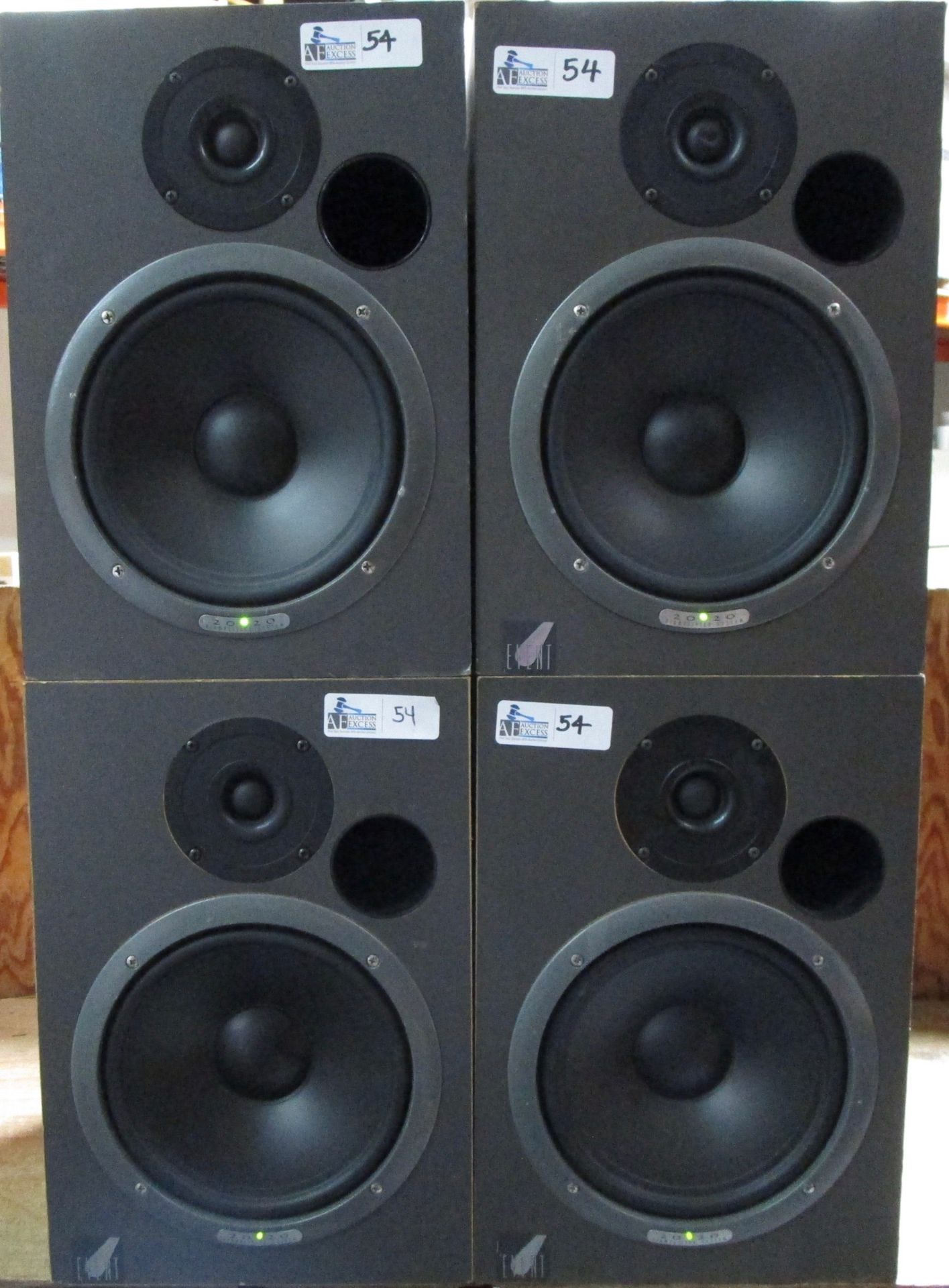 LOT OF 4 EVENT BIAMP SYSTEMS 20/20 POWERED SPEAKERS