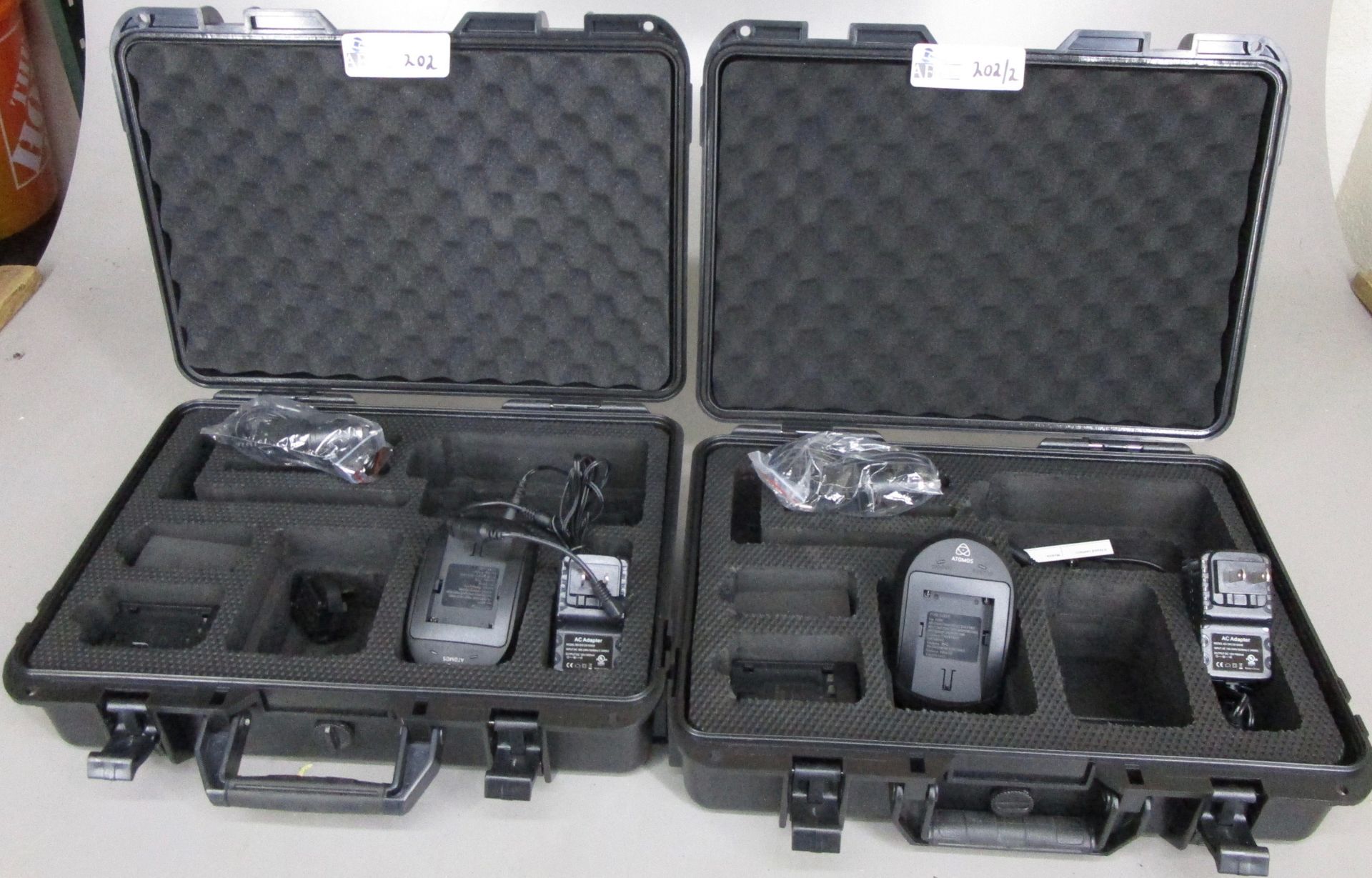 LOT OF 2 PELICAN STYLE PLASTIC CASES