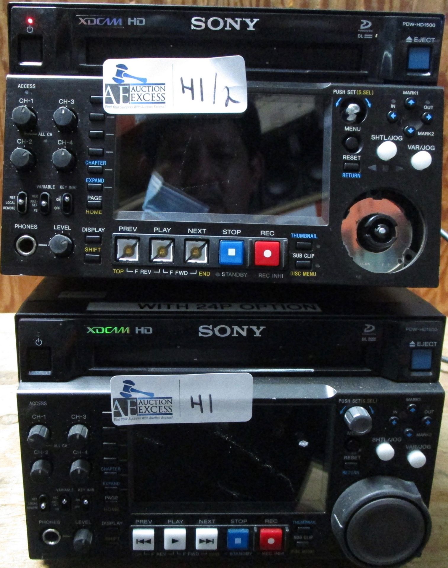 LOT OF 2 SONY PDW-HD1500