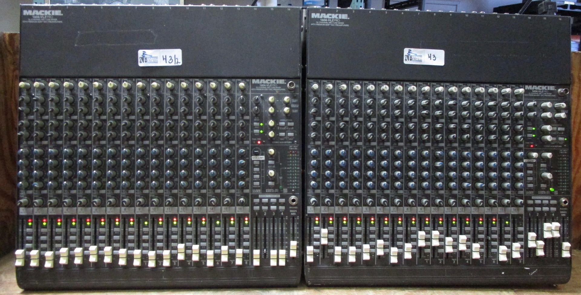 LOT OF 2 MACKIE MIXERS