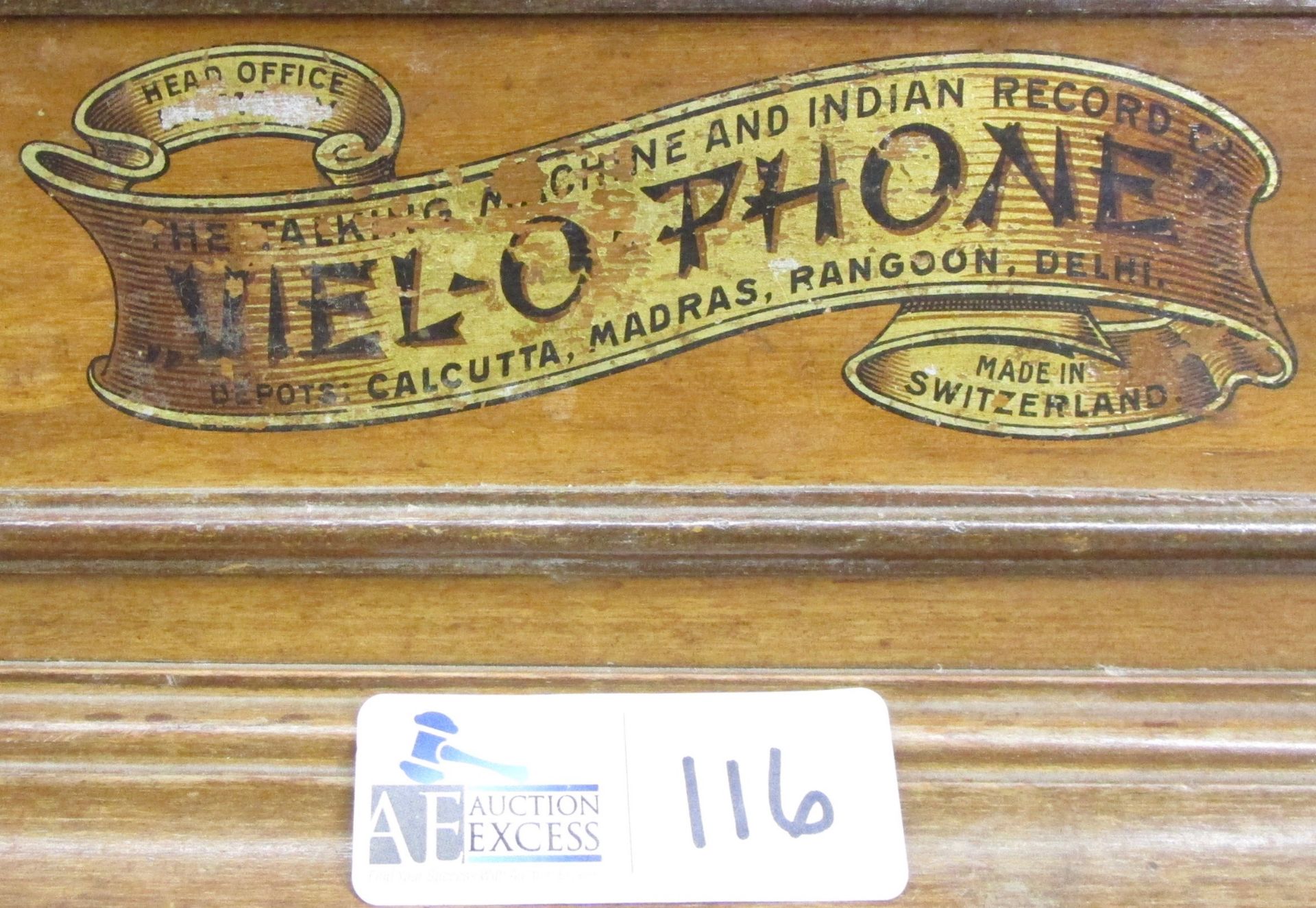 VIEL-O-PHONE TALKING MACHINE AND INDIAN RECORD CO - Image 5 of 5