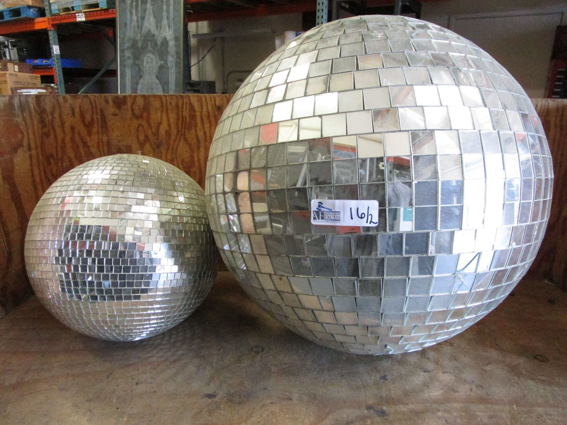 LOT OF 2 MIRROR/DISCO BALLS