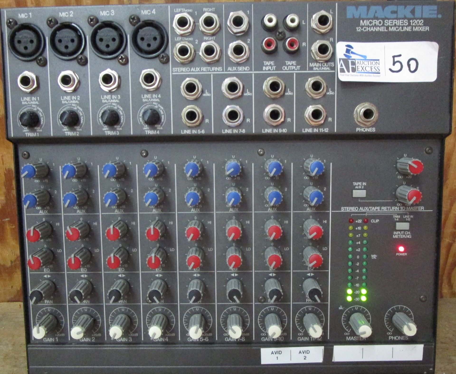 MACKIE MICRO SERIES 1202 MIXER