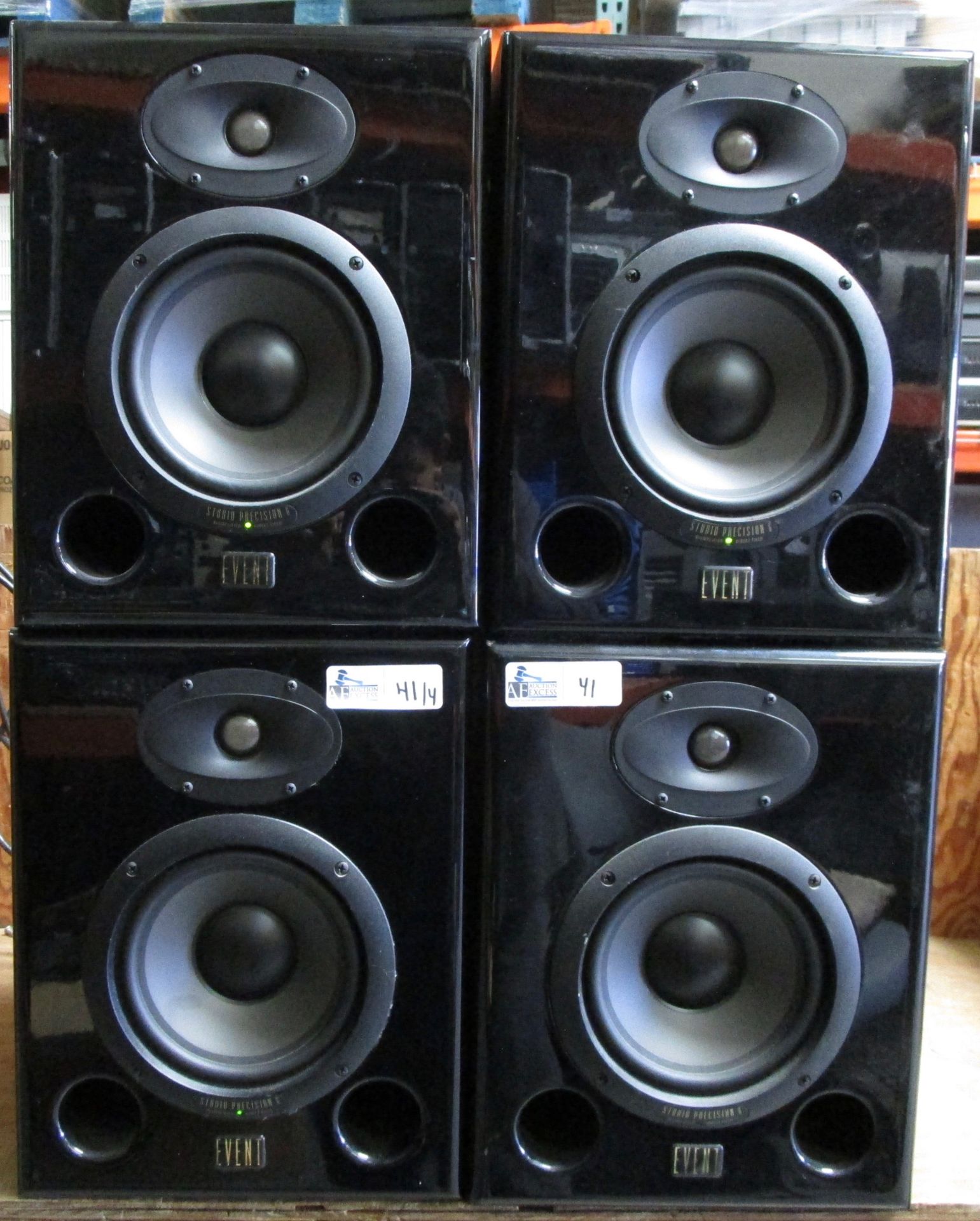 LOT OF 4 EVENT STUDIO PRECISION 6 POWERED SPEAKERS