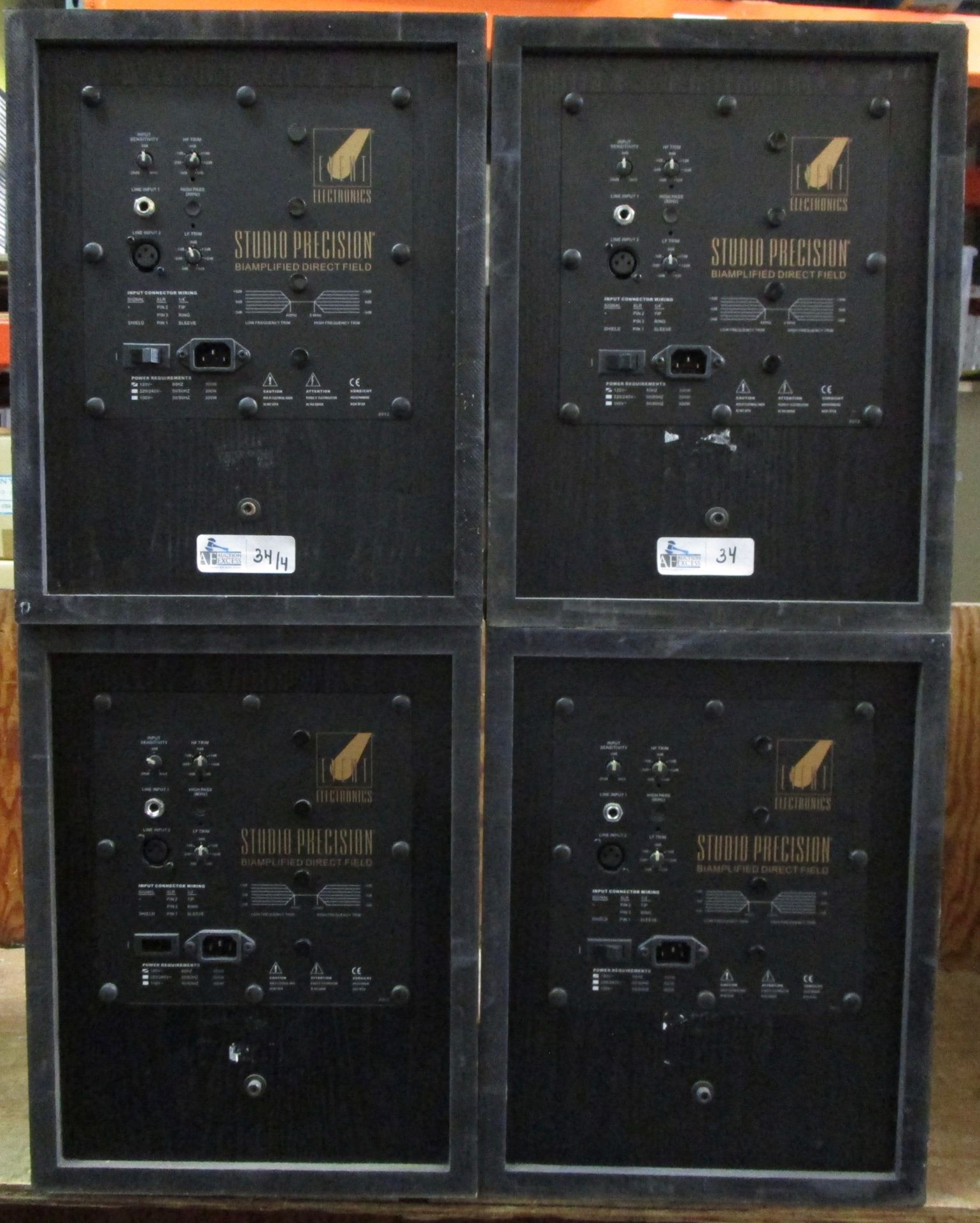 LOT OF 4 EVENT STUDIO PRECISION 8 SPEAKERS - Image 2 of 2