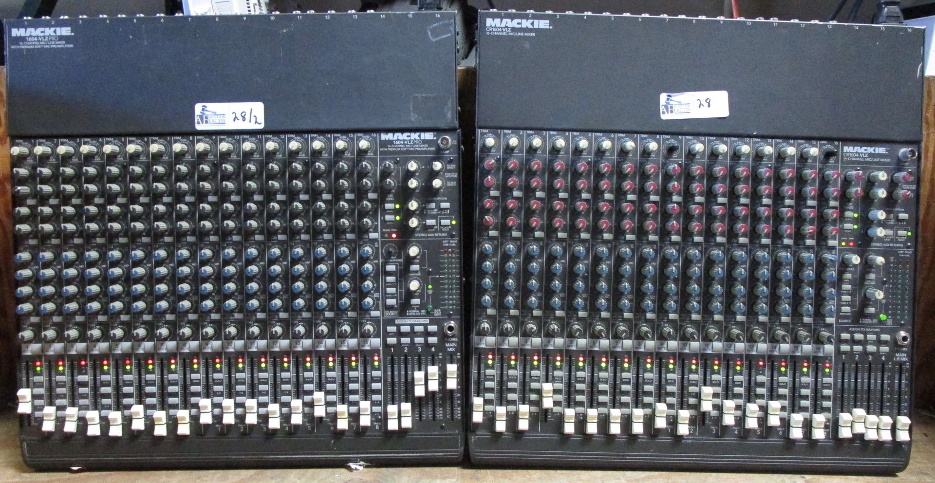 LOT OF 2 MACKIE MIXERS