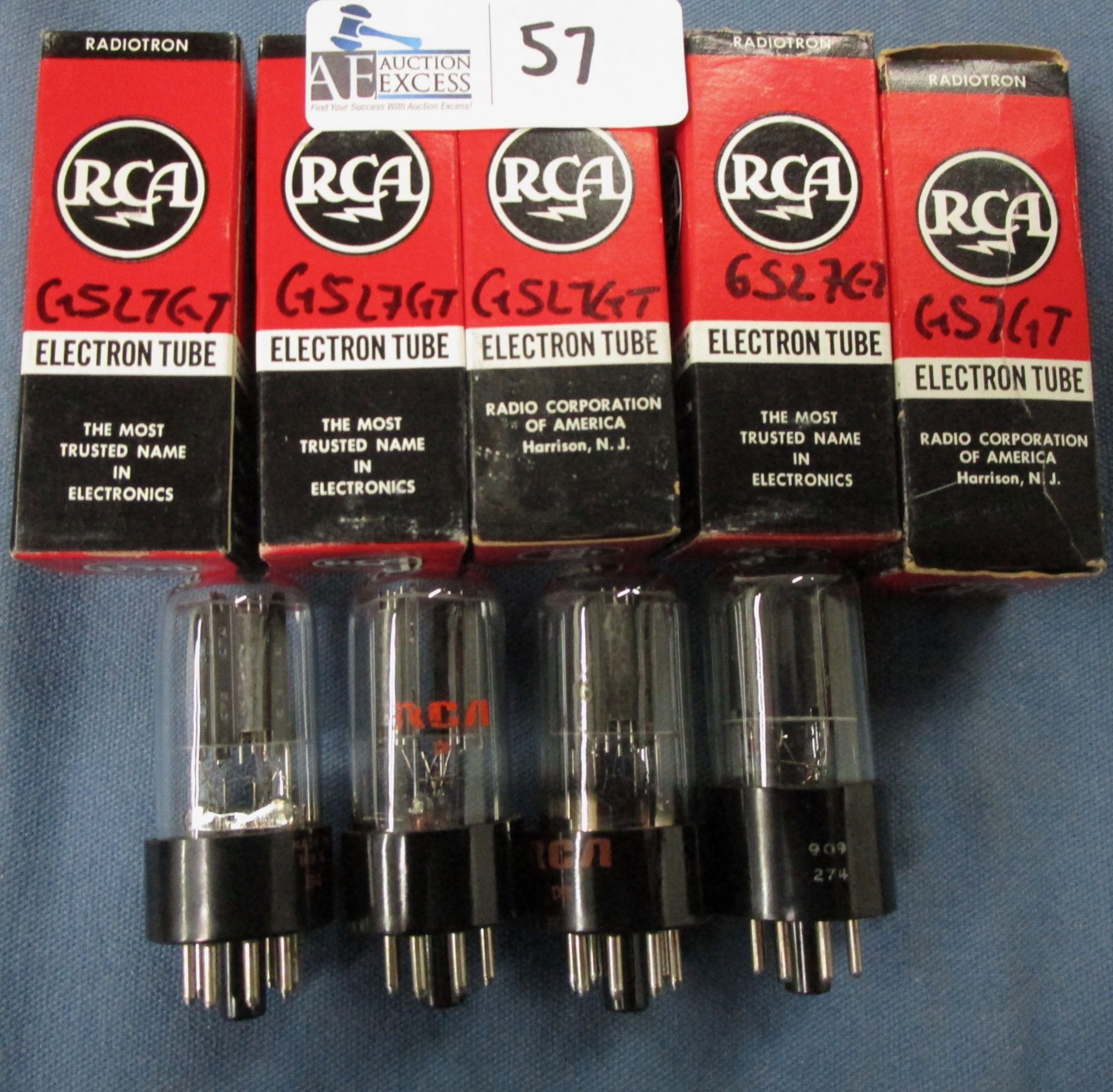 LOT OF 9 RCA 6SL7 GT TUBES - Image 2 of 2