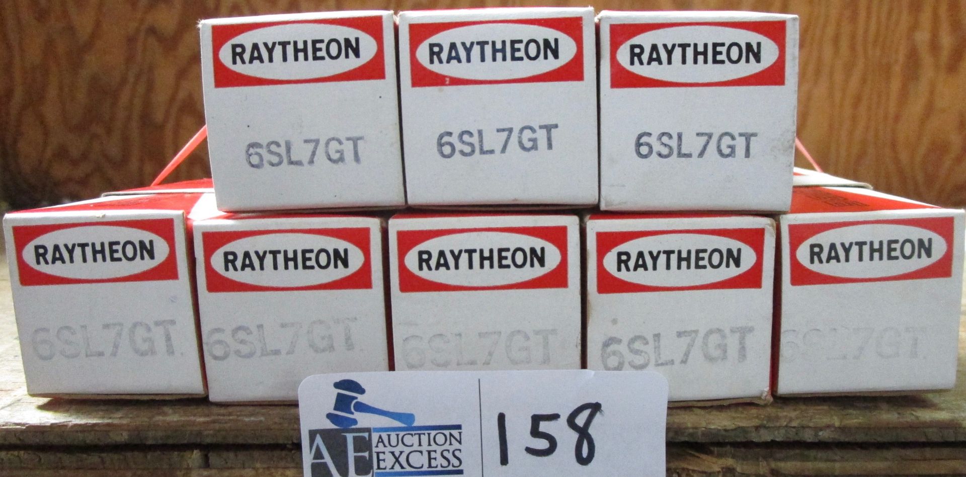 LOT OF 8 RAYTHEON 6SL7 GT TUBES