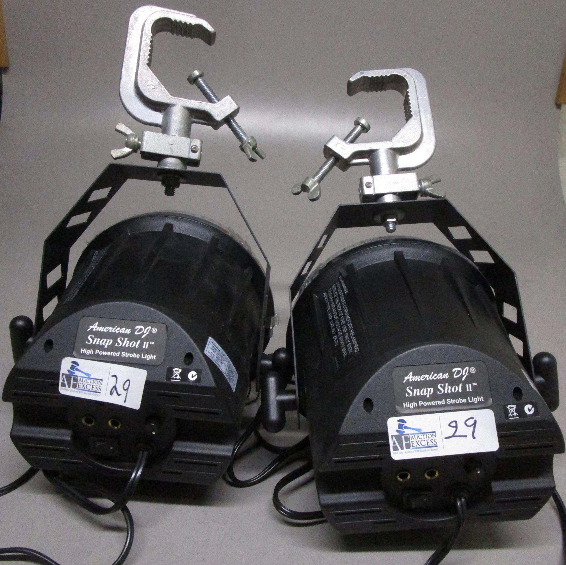 LOT OF 2 AMERICAN DJ SNAPSHOT II WITH MOUNTS - Image 2 of 5