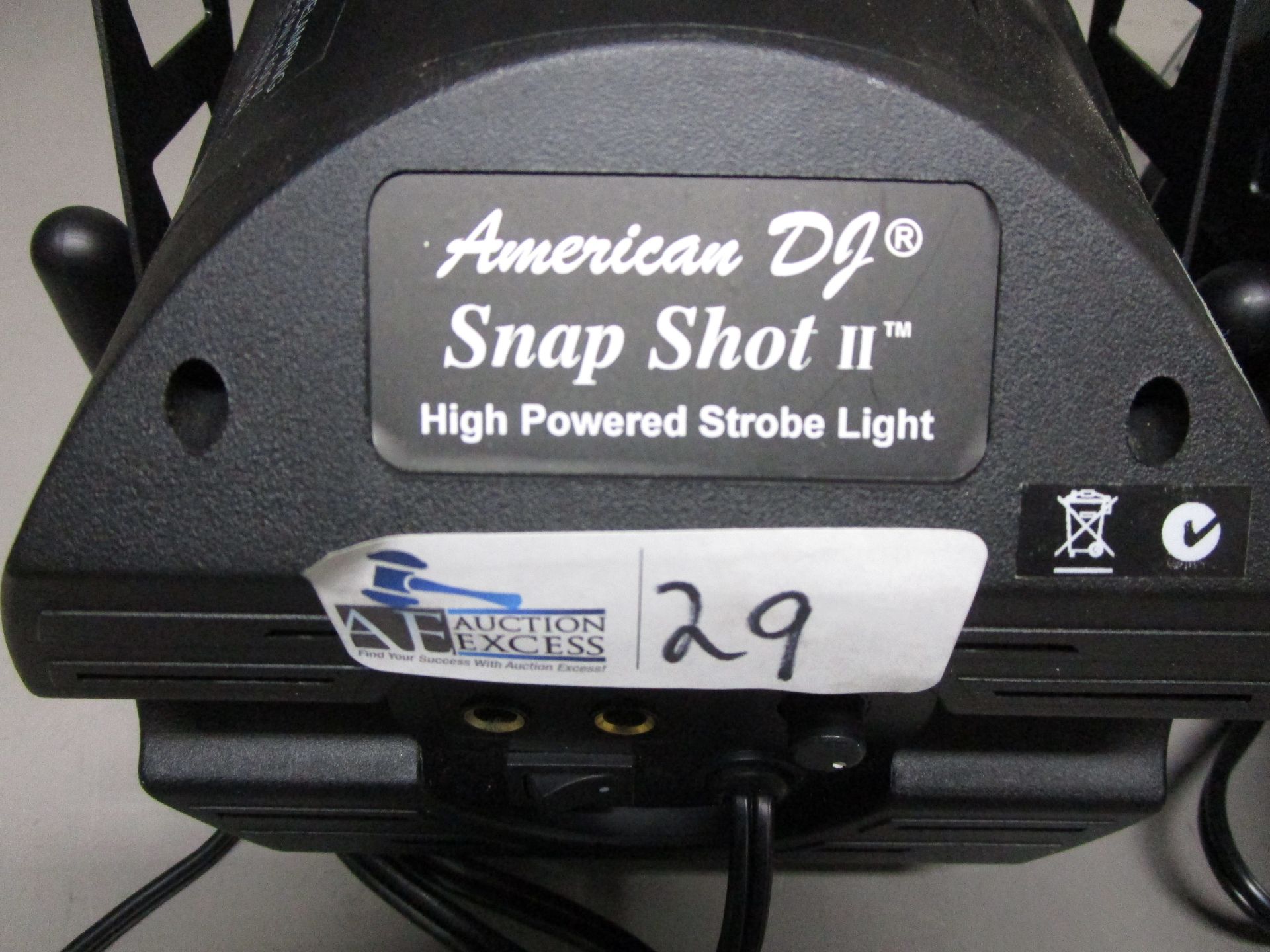 LOT OF 2 AMERICAN DJ SNAPSHOT II WITH MOUNTS - Image 3 of 5