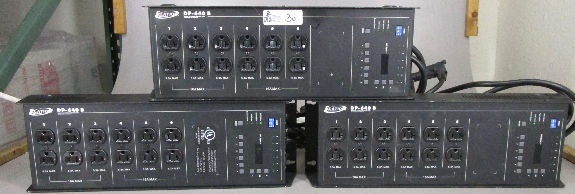 LOT OF 3 ELATION DP-640B