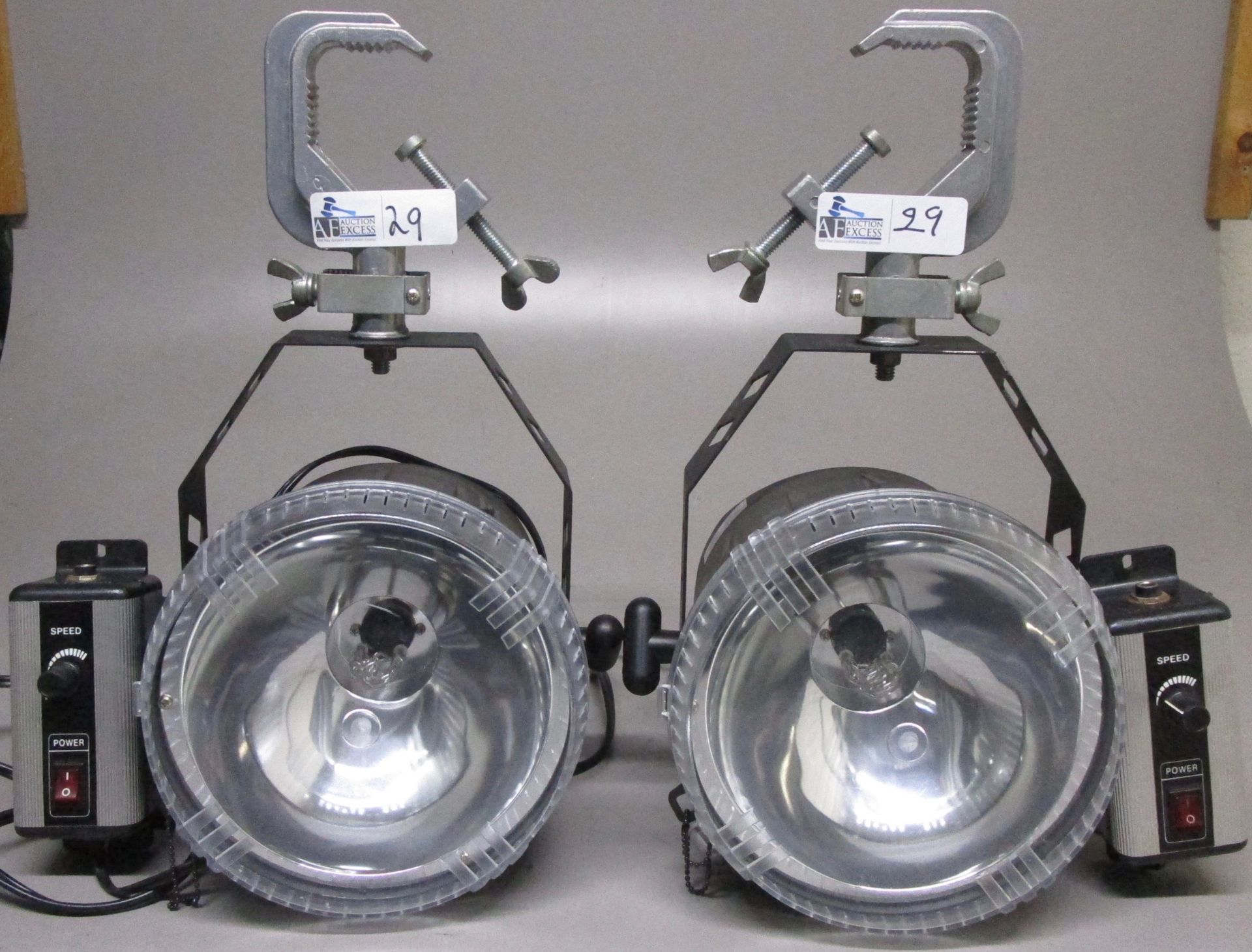 LOT OF 2 AMERICAN DJ SNAPSHOT II WITH MOUNTS