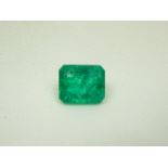 Loose Emerald Cut 9.32ct Emerald