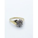 9ct gold diamond ring