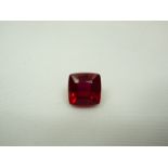 Loose Cushion Cut 9.52ct Ruby