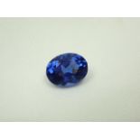 Loose Oval Cut 10.02ct Tanzanite