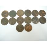 X14 UK Victorian halfpennies