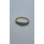 9ct gold and diamond ring