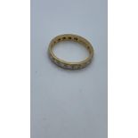 9ct gold and diamond ring