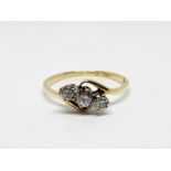 18ct gold platinum and diamond ring