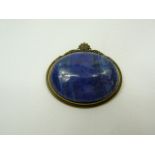 Lapis Lazuli cabouchon brooch