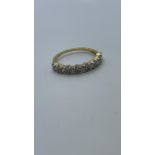 9ct gold and diamond ring