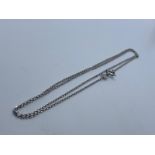 18ct white gold trace chain, by Links of London.