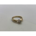 9ct gold diamond ring