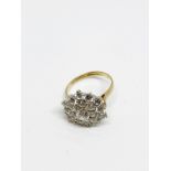 9ct gold CZ ring