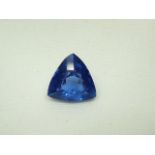 Loose Trillion Cut 9.72ct Tanzanite