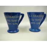 Brannam pottery mugs