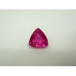 Loose Trillion Cut 8.97ct Pink Sapphire