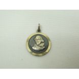 Silver Shakespeare pendant