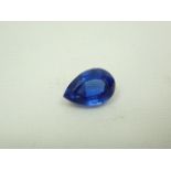 Loose Pear Cut 8.17ct Sapphire