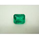 Loose Emerald Cut 10.32ct Emerald